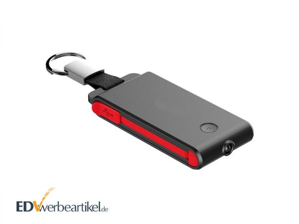Werbeartikel Powerbank Schlüsselanhänger ROCKET 2000 mAh